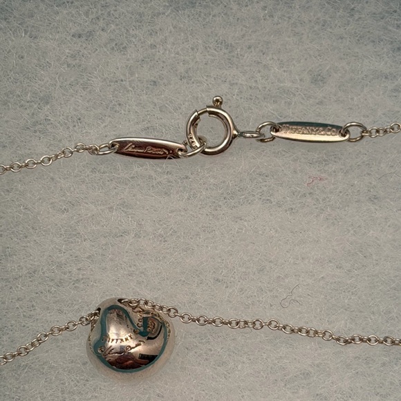 Authentic Rare Tiffany & Co Elsa Peretti Bean Nugget Necklace - Picture 9 of 13